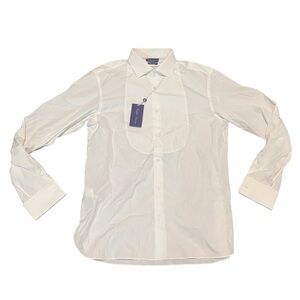 Ralph Lauren Purple Label Mens Sartorial Tuxedo Shirt- French Cuffs- Sz 16.5 New